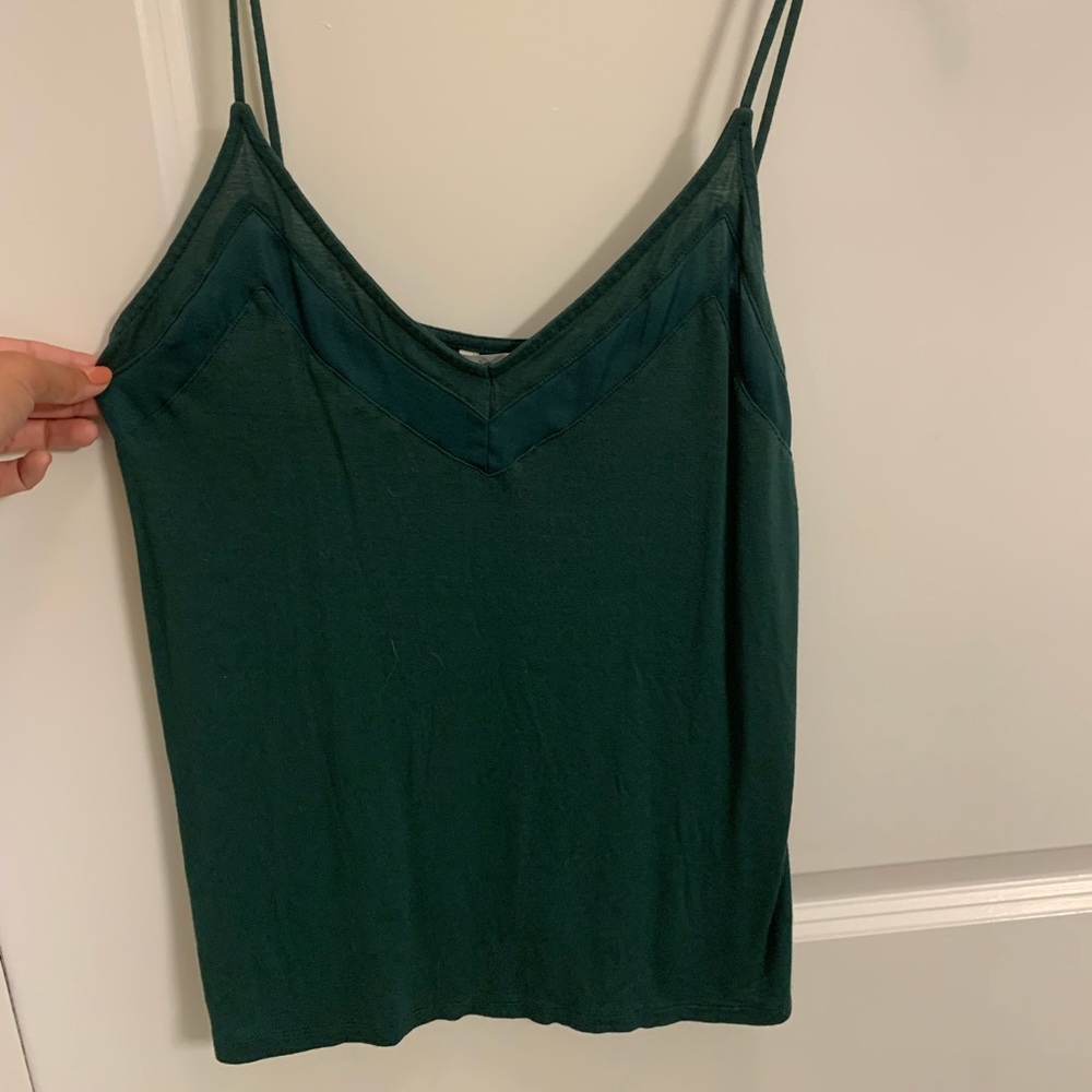 Spaghetti Strap Green Tank